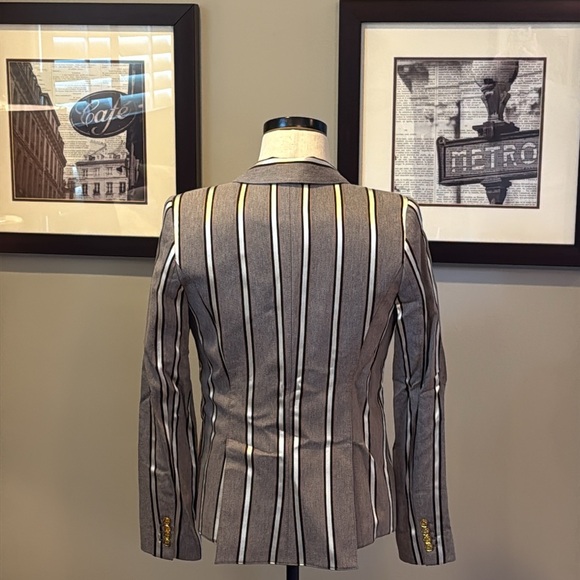 Smythe Striped Gray Women's Blazer - Picture 2 of 2